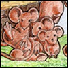 six baby mice