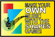 Play the new SHAPES BAND GAME: 
Make your own music
